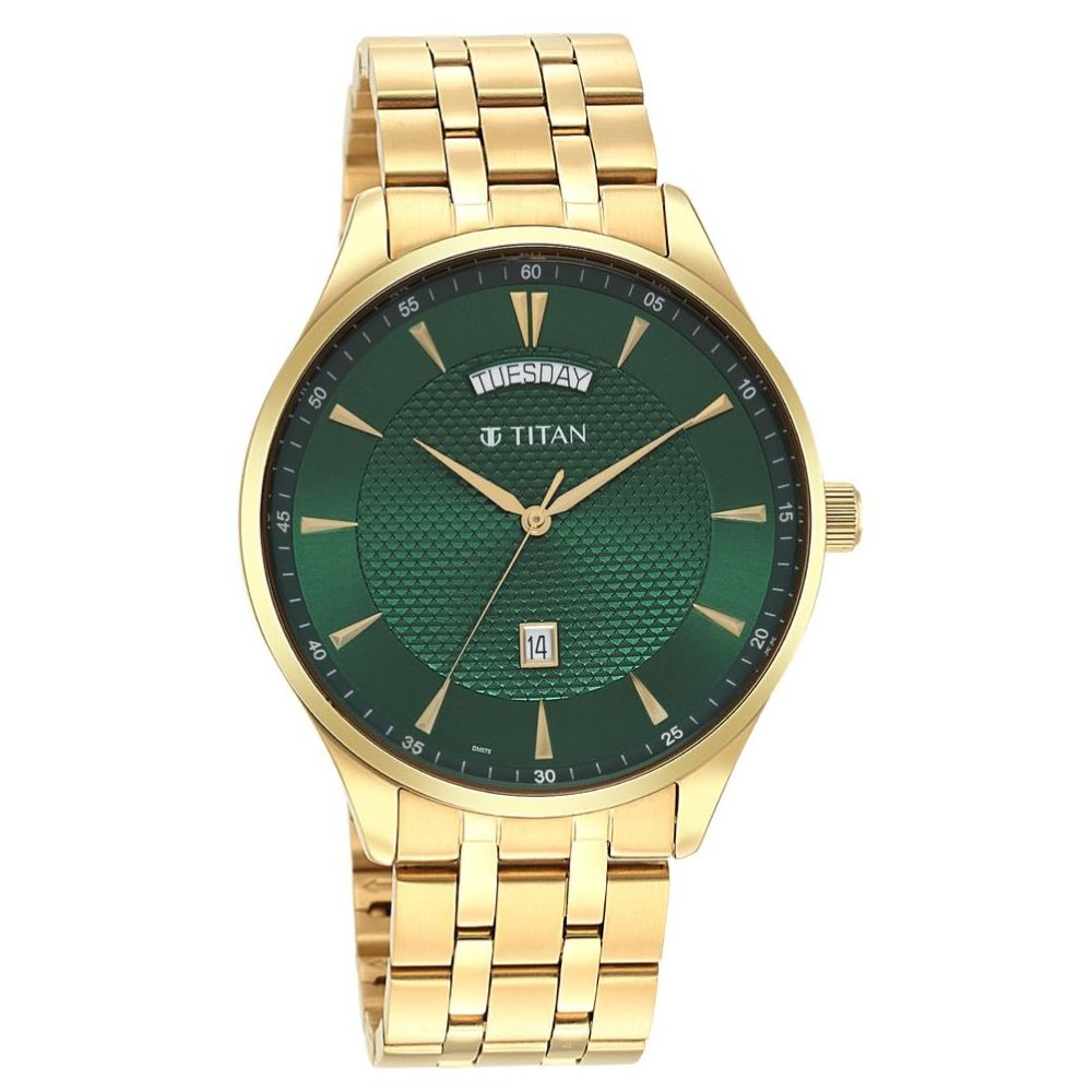 Titan Opulent LII Green Men's Watch NT90127YM03
