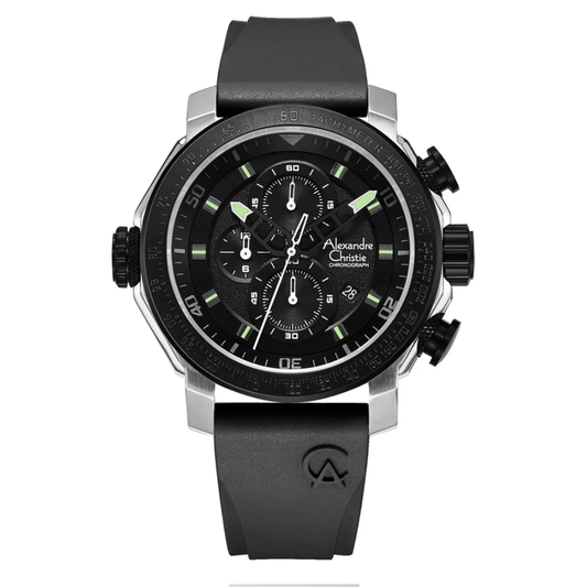 Alexandre Christie Chronograph Black Men's Watch 6565MCRTBBA