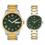 Timex Green Round Dial Men's and Women's Watch TW00PR340
