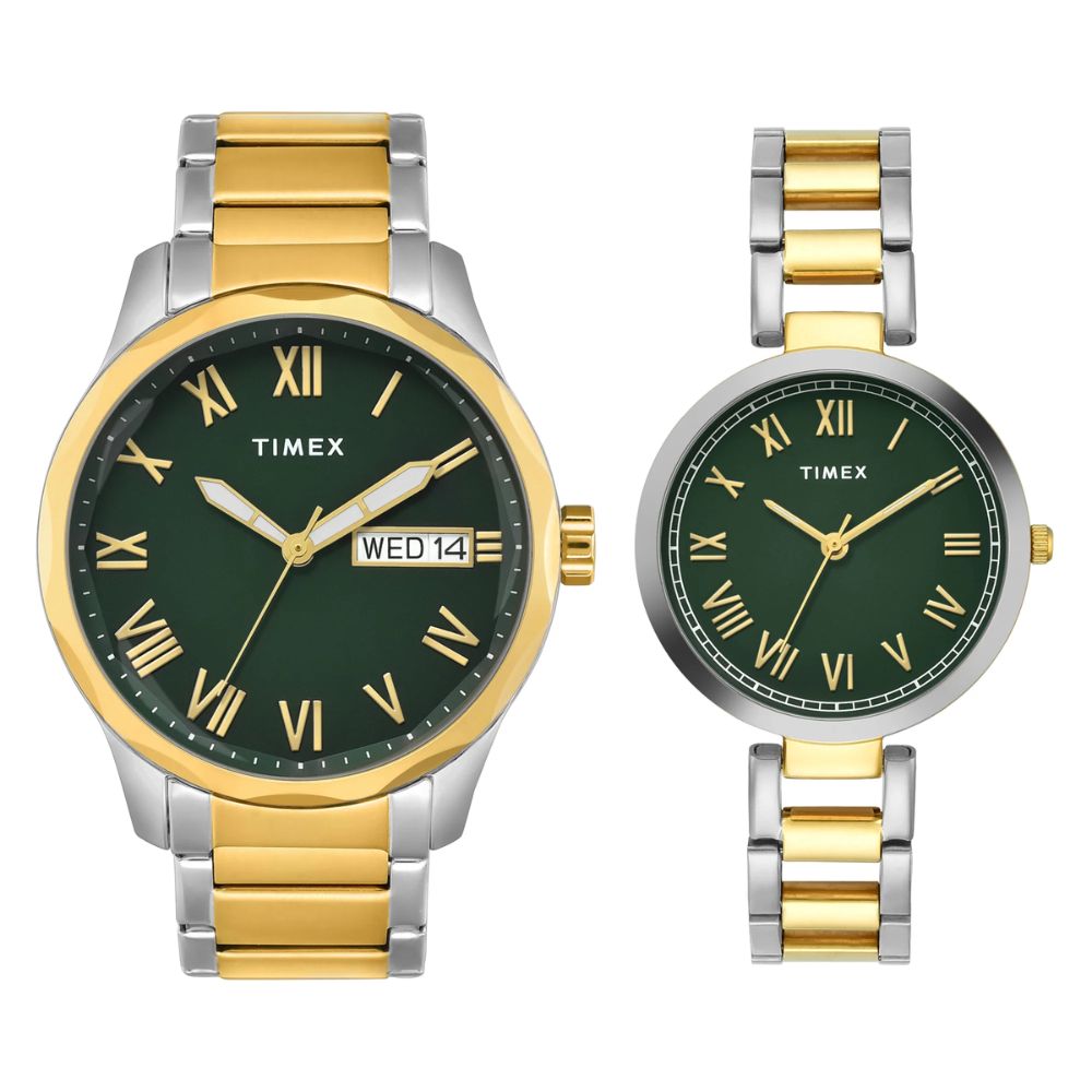 Timex Green Round Dial Men's and Women's Watch TW00PR340