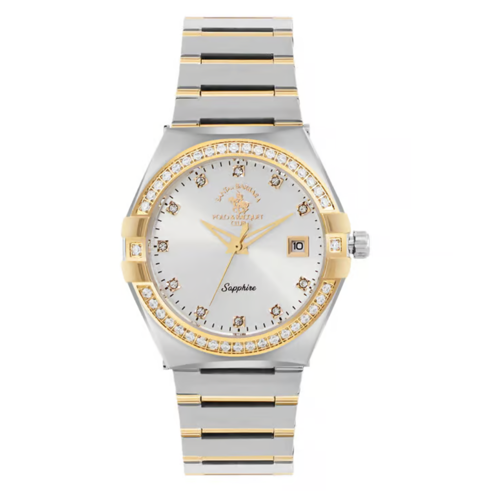 Santa Barbara Polo & Racquet Club Silver Dial Women's Analog Watch SB.1.10540-3