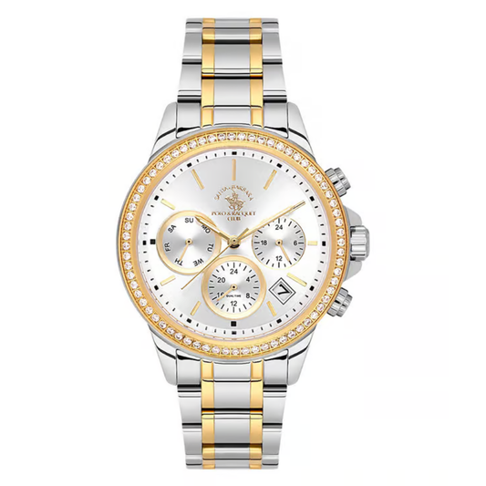 Santa Barbara Polo & Racquet Club Chronograph Silver Dial Women's Watch SB.1.10621-4