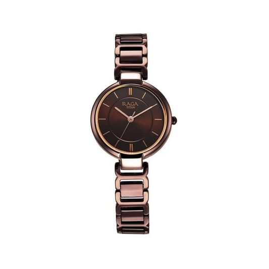 Titan Raga Delight Brown Women's Watch 2608QM02