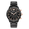 Emporio Armani Black Dial Men's Chronograph Ceramic Watch AR70002