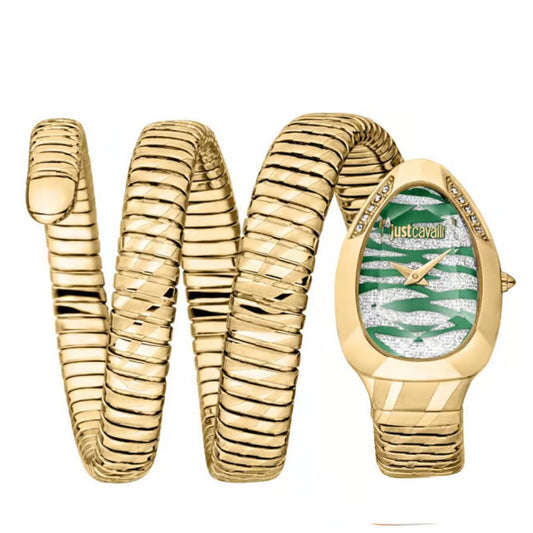 Just Cavalli Serpente Taglio Green Women's Watch JC1L226M0035