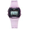 Zoop Transparent Black Dial Purple Strap Girls Kids Digital Watch 16049PP05