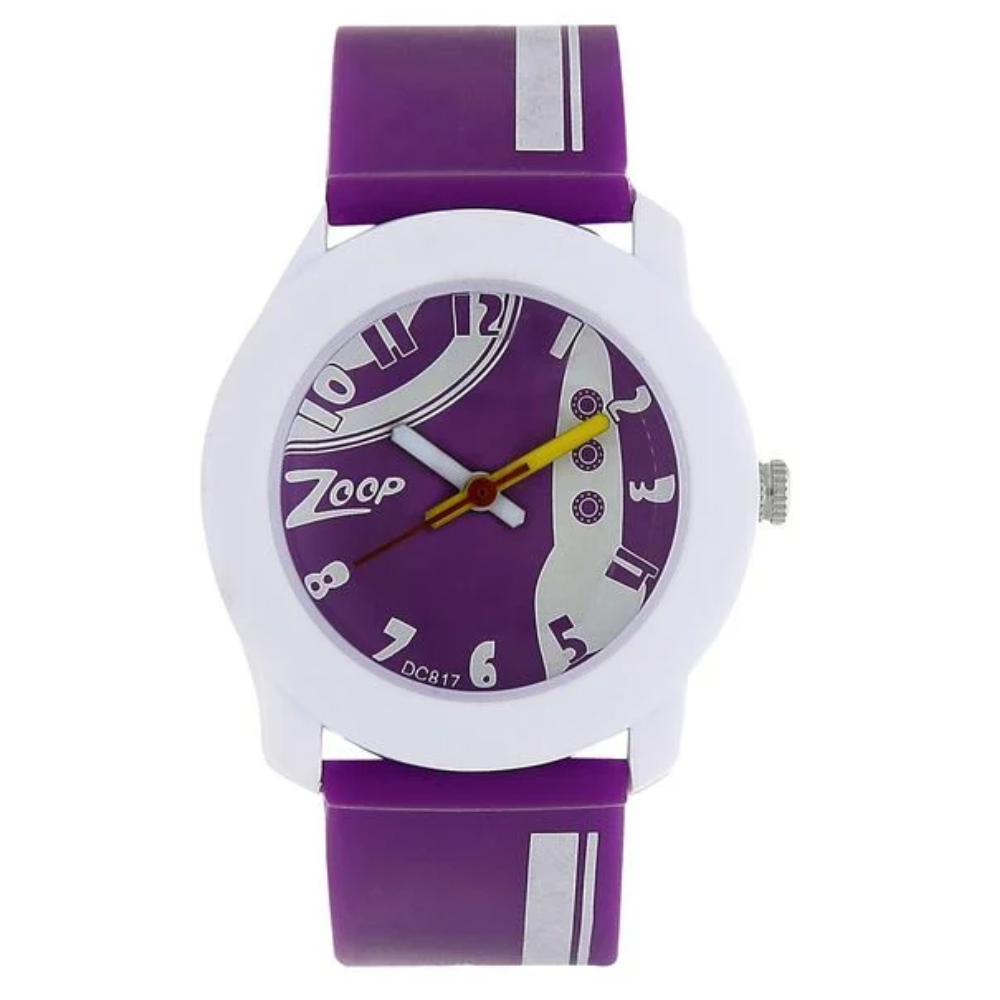 Zoop Purple Dial Purple Strap Boys Girls Kids Analog Watch 3025PP25