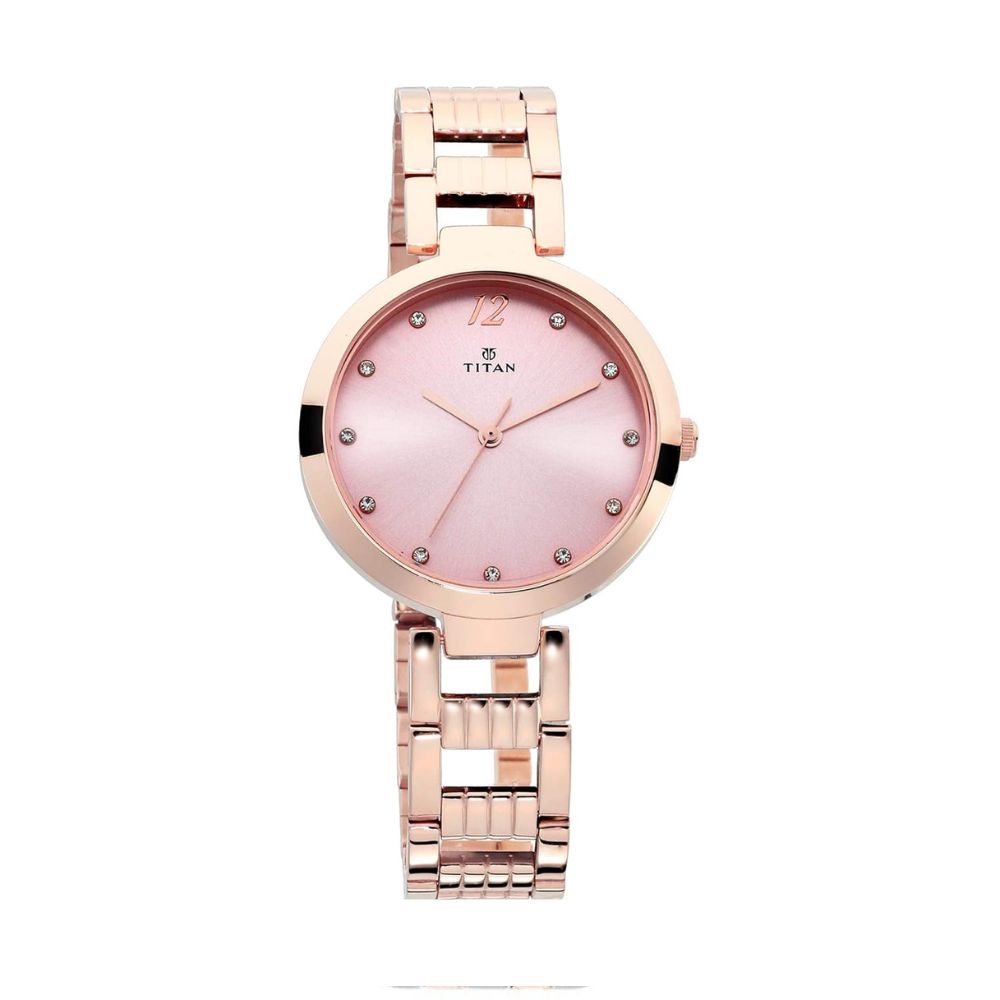 Titan Sparkle Rose Gold Women's Watch 2480WM03