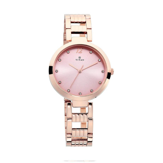 Titan Sparkle Rose Gold Women's Watch 2480WM03