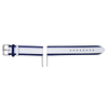 Casio Two-Tone Blue and White Leather Strap Men's Watch for MTP-E310L-2AV | 10535155