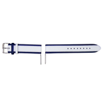 Casio Two-Tone Blue and White Leather Strap Men's Watch for MTP-E310L-2AV | 10535155