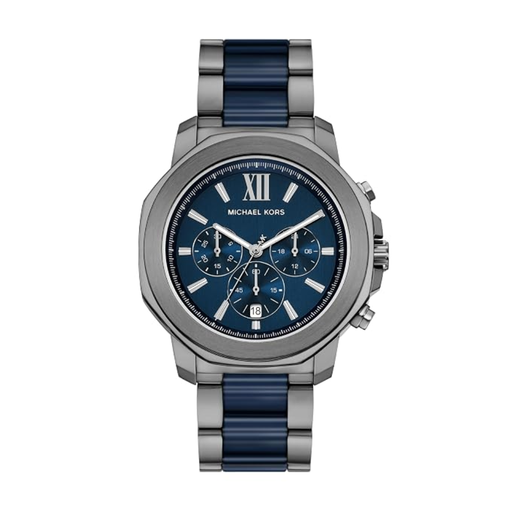 Michael Kors Prescott Blue Dial Men's Chronograph Watch MK9280