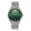 Emporio Armani Minimalist Green Dial Men's Analog Stainless Steel Watch AR11578