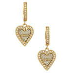 GUESS Love Me Tender Gold-Plated Women's Earrings UBE03239YGRH