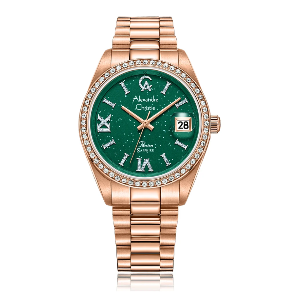 ALEXANDRE CHRISTIE Green Women's Watch 5015LDBRGGN