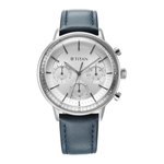 Titan Light Leathers Silver Men's Watch 90171SL01