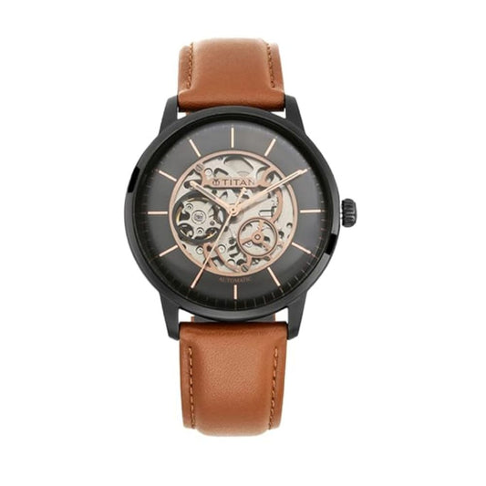 Titan Automatic Grey Men's Watch 90110NL01
