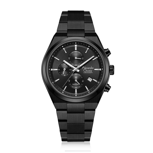 Alexandre Christie Chronograph Black Men's Watch 8697MCBIPBA