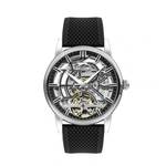 SLAZENGER Automatic Black Dial Men's Silicone Strap Watch SL.09.2267.1.01