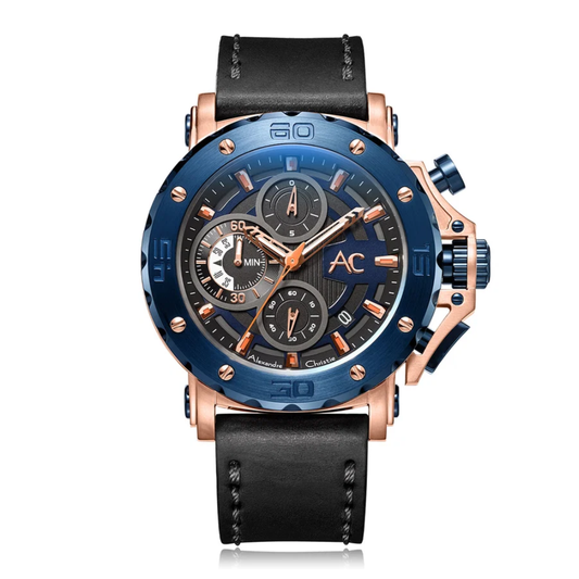Alexandre Christie Black Men's Watch 9205MCLCUBU