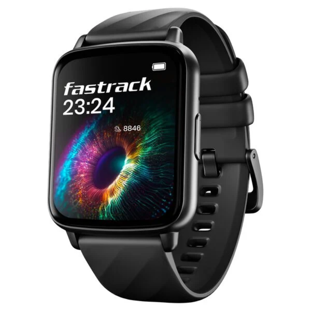 Fastrack Jupiter S1 Black Unisex Square Watch 38136PP01