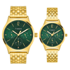 Timex Trendline Green Round Dial Analogue Pair's Watch - TW00PR348