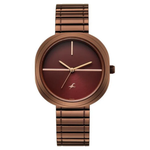 Fastrack 9 to Fine Brown Dial Women's Watch 6330KM01