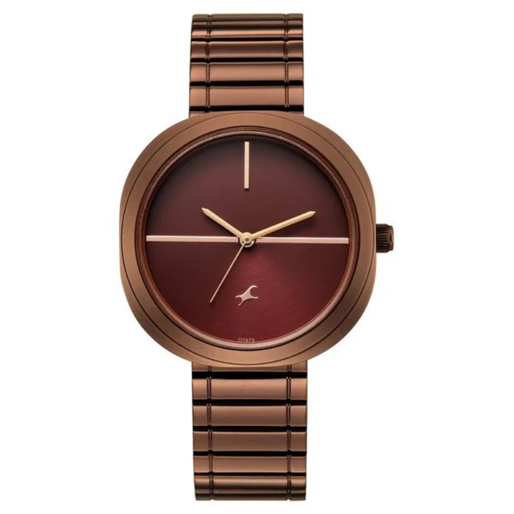 Fastrack 9 to Fine Brown Dial Women's Watch 6330KM01
