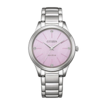 Citizen Solar Pink Dial Women's Watch EM1220-58X