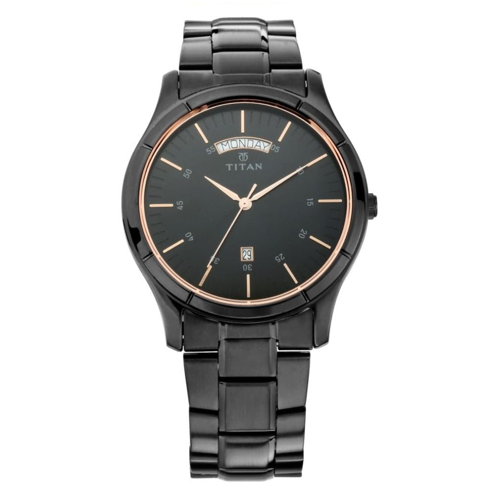 Titan All Black Men's Watch 1767NM01