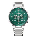 CITIZEN Quartz Green Dial Men's Chronograph Watch AN8220-52X