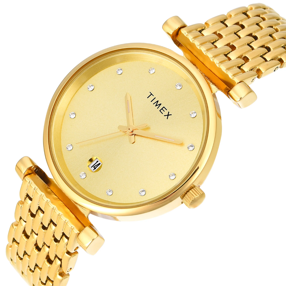 Timex Trendline Champagne Dial Women's Watch TWEL21600