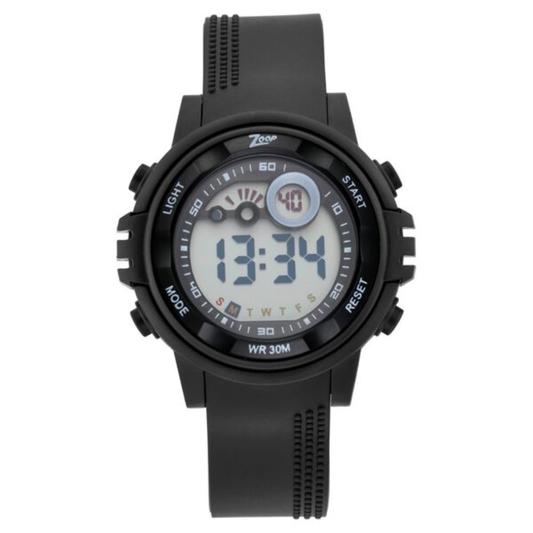 Zoop Digital Watch with Black Dial & Black Strap for Boys Kids NT26017PP02