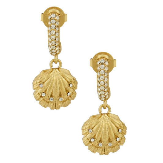 Guess Seashell Gold-Plated Women's Earrings UBE05137YG