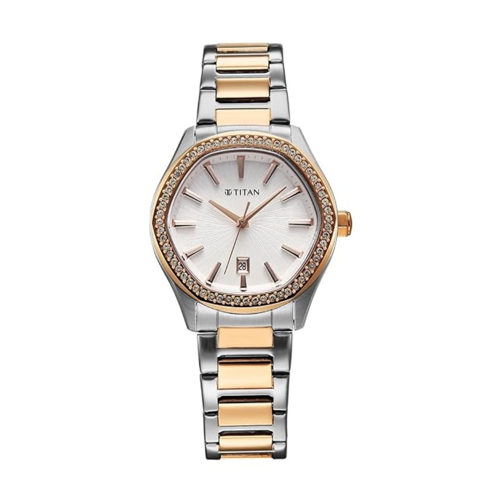 Titan Glamour Silver Women's Watch 95326KM01