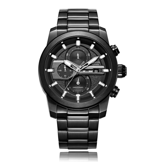 Alexandre Christie Chronograph Black Men's Watch 6562MCBIPBASL