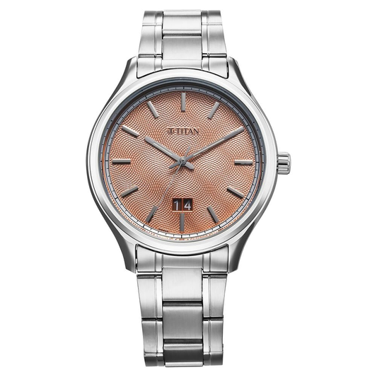 Titan Palette of Colours Orange Dial Men's Watch 10033SM04
