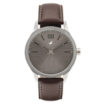 Fastrack Bare Basics Quartz Analog Brown Dial Watch for Guys 3247SL01