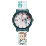 Zoop Chhota Bheem White Dial Blue Strap Watch for Boys Girls Kids - 16042PP06FW