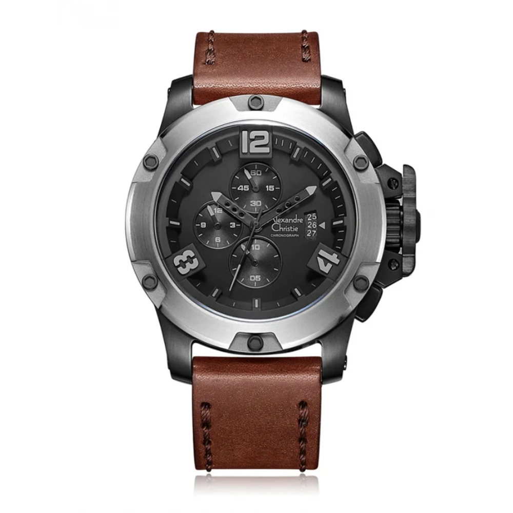 Alexandre Christie Chronograph Quartz Black Men's Watch 6295MCLEPBA