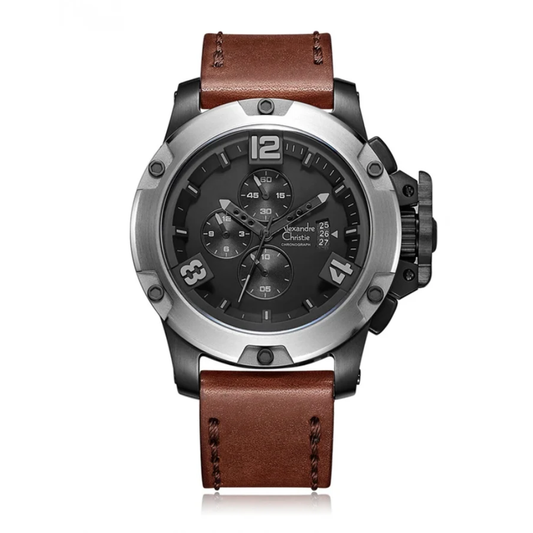 Alexandre Christie Chronograph Quartz Black Men's Watch 6295MCLEPBA