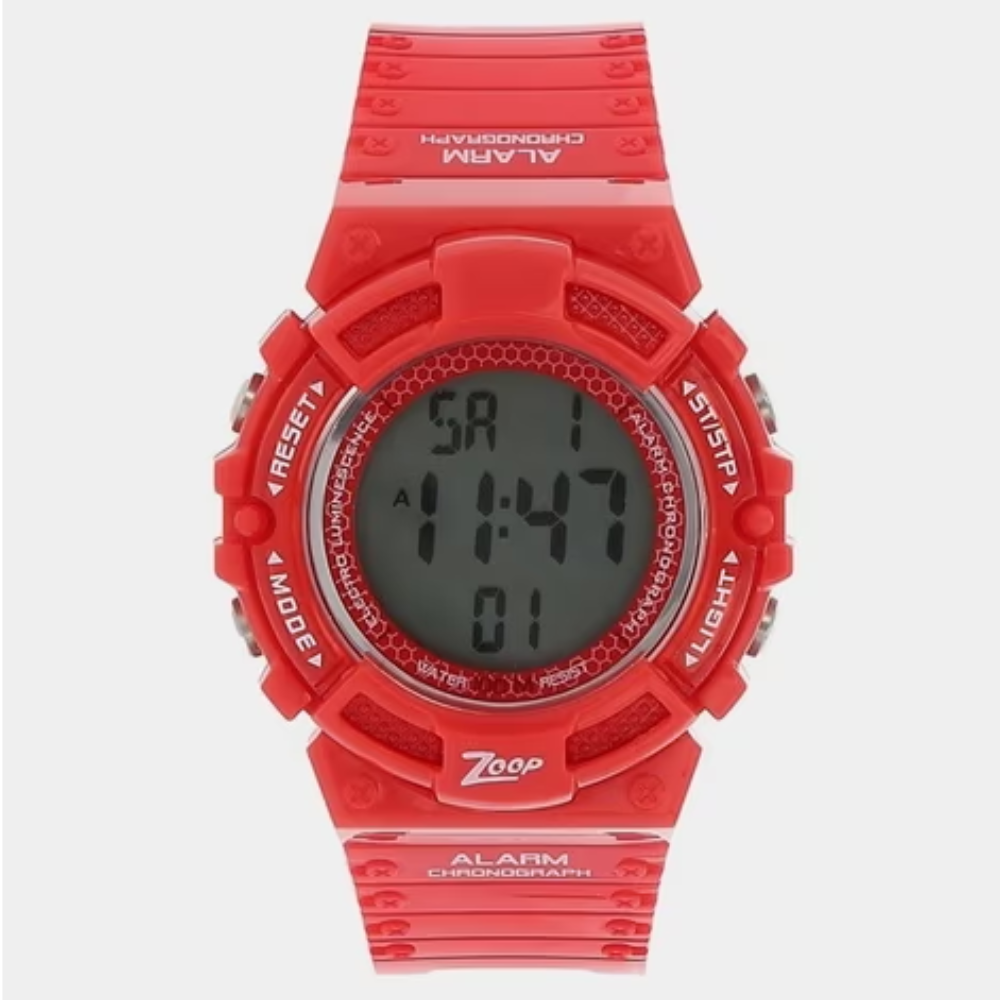 ZOOP Boys Blue Dial Water-Resistant Digital Watch NRC4040PP02