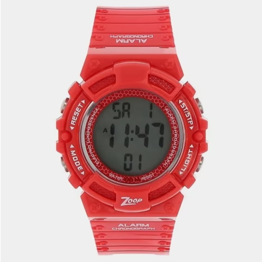ZOOP Boys Blue Dial Water-Resistant Digital Watch NRC4040PP02