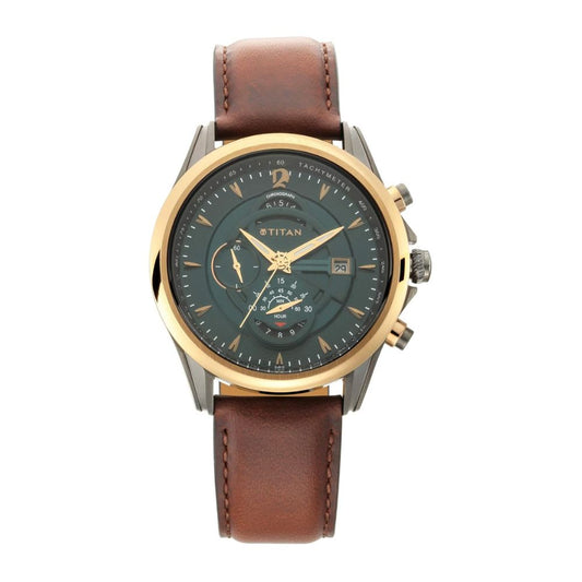 Titan Maritime Pro Green Dial Dial Men's Watch 1830KL02
