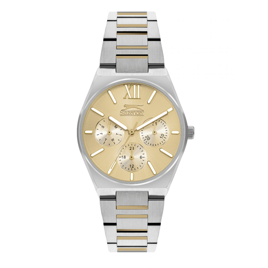 Slazenger Multifunction Gold Dial Women's Watch SL.09.2243.4.06