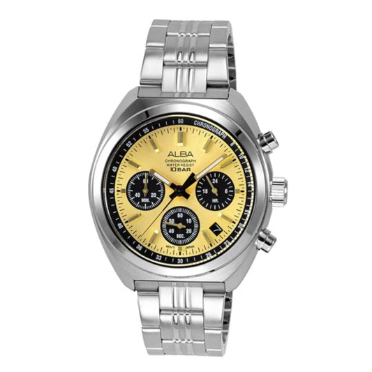 ALBA Gold Dial Men's Watch AT3K01X1