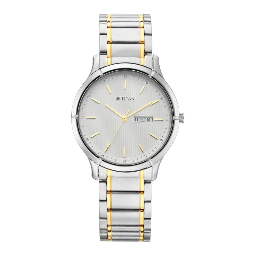 Titan Lagan White Men's Watch 1775BM02