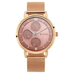 Titan Workwear Rose Gold Dial Women's Watch 2652WM01