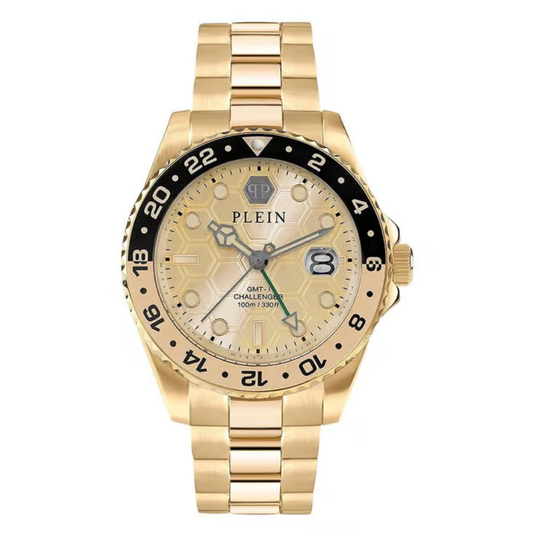Philipp Plein GMT-I Challenger Gold Men's Watch PWYBA0423