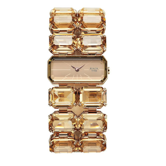 Titan Raga Cocktails Brown Women's Watch 95320WM01